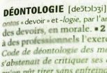 Position, déontologie et valeurs